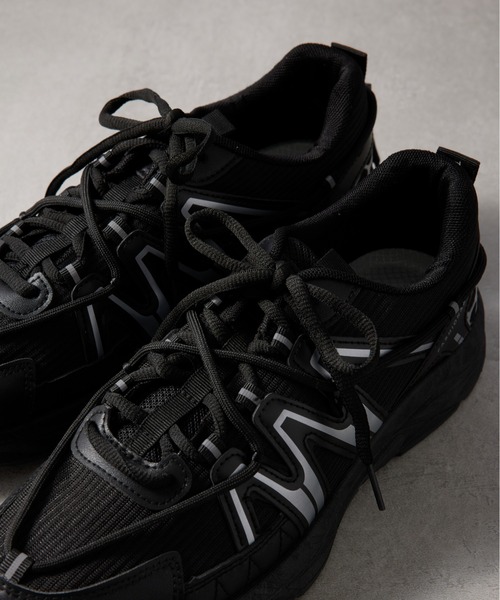 SETUP7（セットアップセブン）の「【SETUP7】ユーティリティクッションスニーカー XT-6 KNF037（スニーカー・メンズ・ブラック/ベージュ/グレー・40/42/44）」の5枚目の写真