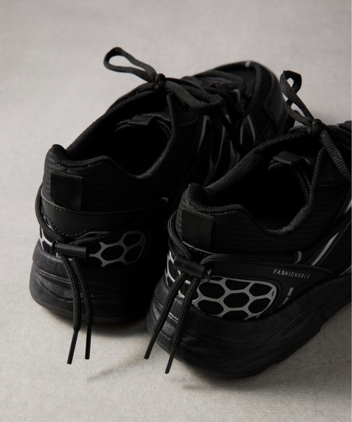 SETUP7（セットアップセブン）の「【SETUP7】ユーティリティクッションスニーカー XT-6 KNF037（スニーカー・メンズ・ブラック/ベージュ/グレー・40/42/44）」の7枚目の写真