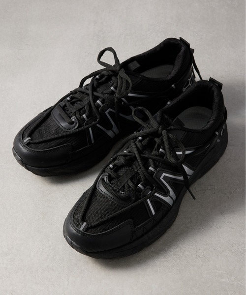 SETUP7（セットアップセブン）の「【SETUP7】ユーティリティクッションスニーカー XT-6 KNF037（スニーカー・メンズ・ブラック/ベージュ/グレー・40/42/44）」の4枚目の写真