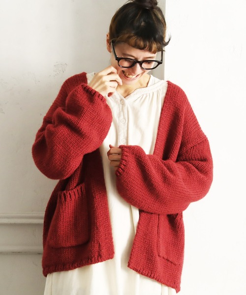 soulberry（ソウルベリー）の「たっぷりニットのカーディガン