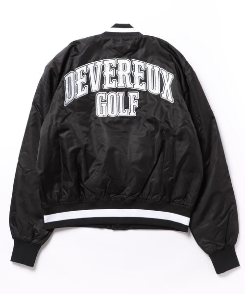 Import & Select(インポートアンドセレクト)の「【DEVEREUX GOLF】 DEVEREUX GOLF / ボンバージャケット(スタジャン・メンズ・ブラック・1/2)」の2枚目の写真