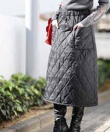 中綿キルティングスカート