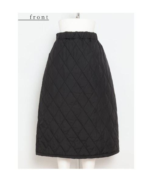 Sawa a la mode（サワアラモード）の「中綿キルティングスカート（スカート・レディース・ブラック・FREE）」の21枚目の写真