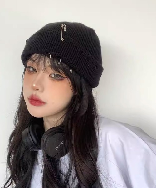 △metallic decoration beanie / メタリック デコレーション