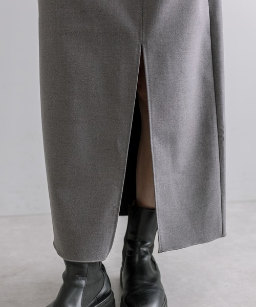 mystic（ミスティック）の「【3色展開】ストレッチスリットスカート（スカート・レディース・チャコールグレー/ブラック/ベージュ・1/2）」の21枚目の写真