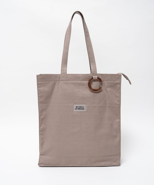 WEGO（ウィゴー）の「WEGO/カラフル推し活トート【一部店舗限定】（トートバッグ・レディース・ブラック/ブラウン/ピンク/ライトパープル/キナリ・FREE）」の4枚目の写真