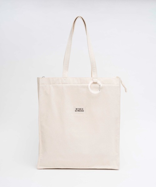 WEGO（ウィゴー）の「WEGO/カラフル推し活トート【一部店舗限定】（トートバッグ・レディース・ブラック/ブラウン/ピンク/ライトパープル/キナリ・FREE）」の2枚目の写真