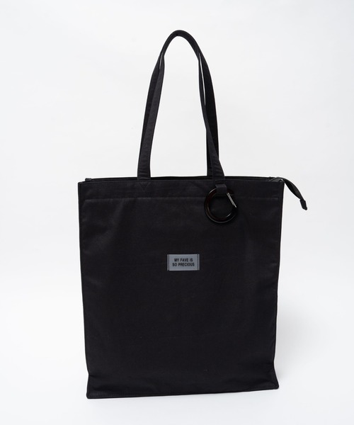 WEGO（ウィゴー）の「WEGO/カラフル推し活トート【一部店舗限定】（トートバッグ・レディース・ブラック/ブラウン/ピンク/ライトパープル/キナリ・FREE）」の3枚目の写真