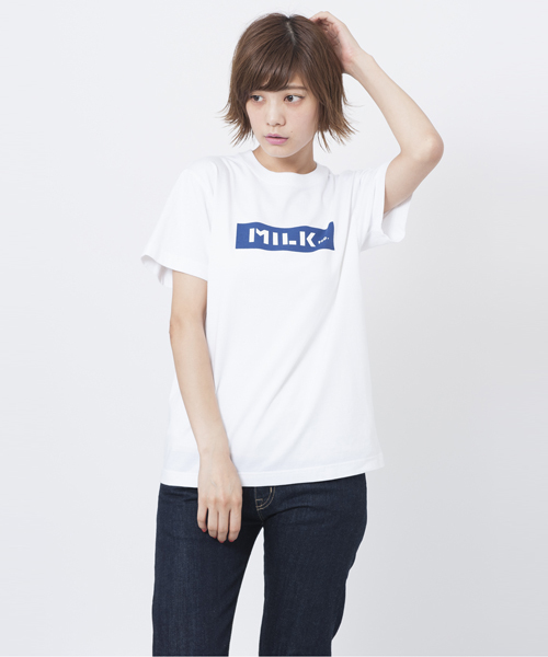 MILKFED.（ミルクフェド）の「S/S TEE BAR（Tシャツ/ロゴ/バー）（Tシャツ/カットソー・レディース・ブラック/アッシュ/ネイビー/ピンク/ホワイト・MEDIUM/SMALL）」の2枚目の写真