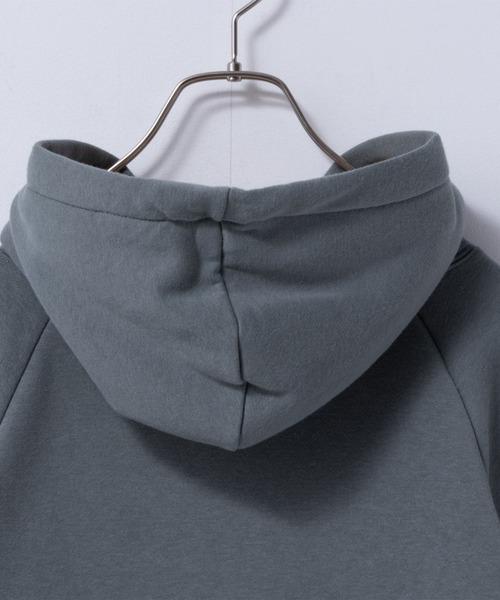 Mac-House（マックハウス）の「裏ボア あったか無地パーカー（パーカー・レディース・ブラック/ダークグリーン系/チャコールグレー/杢グレー・L/M）」の8枚目の写真