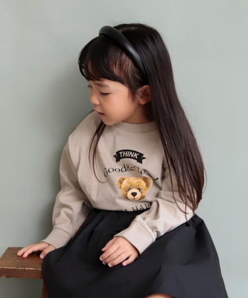 DRC branshes（ディーアールシーブランシェス）の「【WEB限定/DRC/お肌に嬉しい綿100％】アソートグラフィック長袖Tシャツ（Tシャツ/カットソー・キッズ・サックスブルー/ピンク/その他2/グレイッシュベージュ/その他3/オフホワイト/ライトグリーン/ブラック/その他1/アイボリー・120/150/100/90/140/160/110/130）」の5枚目の写真