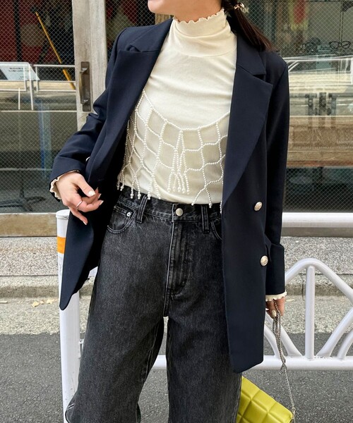 fredy emue（フレディエミュ）の「ビーズビスチェ（シャツ/ブラウス・レディース・アイボリー・38）」の6枚目の写真