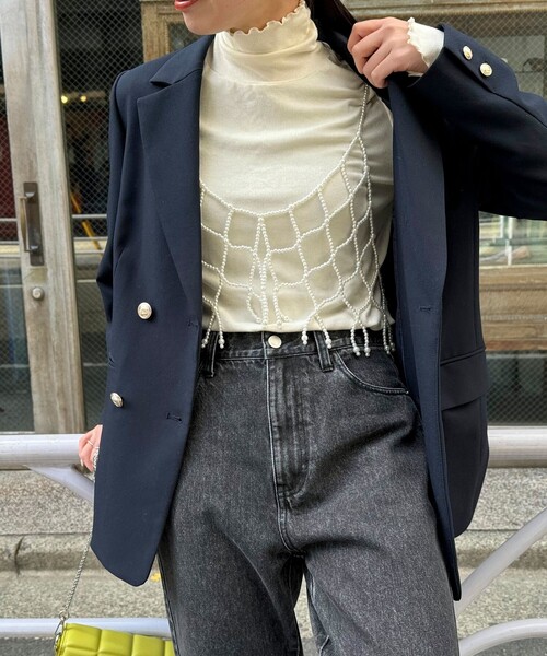 fredy emue（フレディエミュ）の「ビーズビスチェ（シャツ/ブラウス・レディース・アイボリー・38）」の13枚目の写真