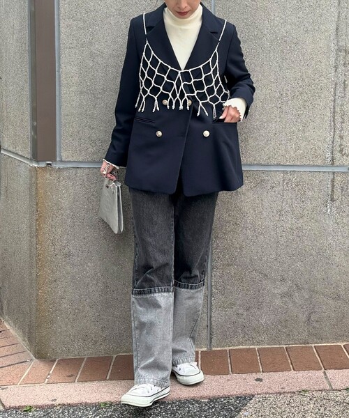 fredy emue（フレディエミュ）の「ビーズビスチェ（シャツ/ブラウス・レディース・アイボリー・38）」の5枚目の写真