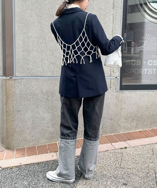 fredy emue（フレディエミュ）の「ビーズビスチェ（シャツ/ブラウス・レディース・アイボリー・38）」の12枚目の写真