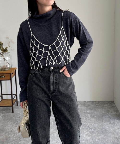 fredy emue（フレディエミュ）の「ビーズビスチェ（シャツ/ブラウス・レディース・アイボリー・38）」の18枚目の写真