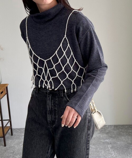 fredy emue（フレディエミュ）の「ビーズビスチェ（シャツ/ブラウス・レディース・アイボリー・38）」の19枚目の写真