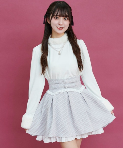 Secret Honey（シークレットハニー）の「アクセサリー付ベロアトップス