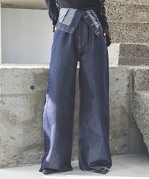 JEANASIS | グロッシーデニムワイドパンツ/105295(デニムパンツ)