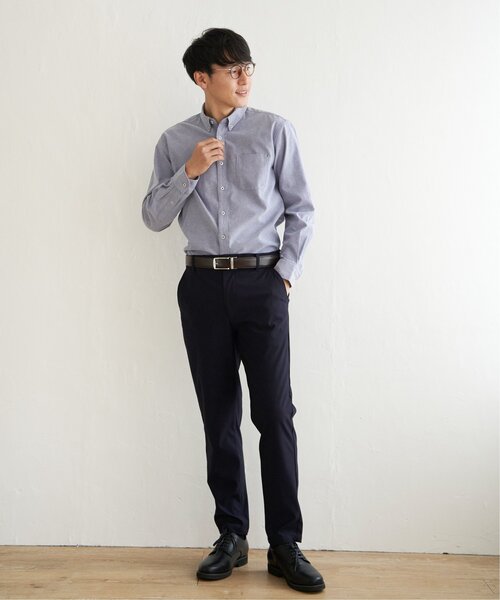 ikka（イッカ）の「【吸水速乾】イージーケアオックスボタンダウンシャツ（シャツ/ブラウス・メンズ・ホワイト/オフホワイト/オレンジ/グリーン/ブルー/ネイビー・S/M/L/XL）」の14枚目の写真