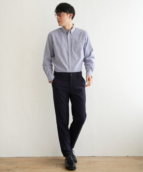 ikka（イッカ）の「【吸水速乾】イージーケアオックスボタンダウンシャツ（シャツ/ブラウス・メンズ・ホワイト/オフホワイト/オレンジ/グリーン/ブルー/ネイビー・S/M/L/XL）」の8枚目の写真