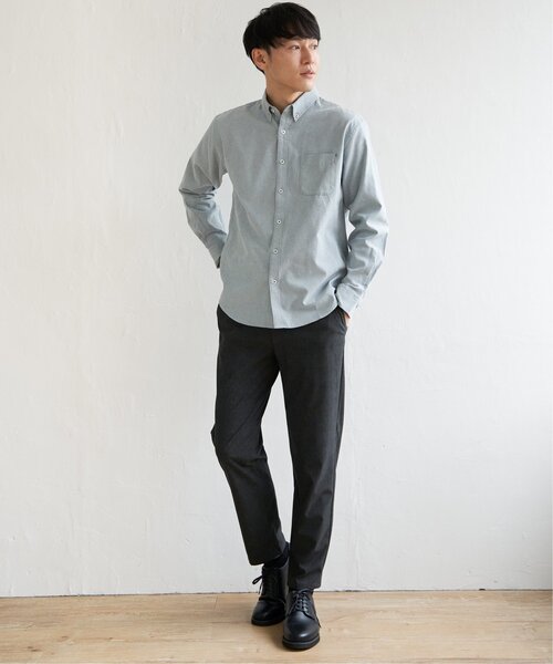 ikka（イッカ）の「【吸水速乾】イージーケアオックスボタンダウンシャツ（シャツ/ブラウス・メンズ・ホワイト/オフホワイト/オレンジ/グリーン/ブルー/ネイビー・S/M/L/XL）」の21枚目の写真