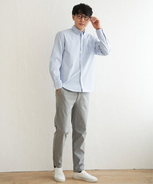 ikka（イッカ）の「【吸水速乾】イージーケアオックスボタンダウンシャツ（シャツ/ブラウス・メンズ・ホワイト/オフホワイト/オレンジ/グリーン/ブルー/ネイビー・S/M/L/XL）」の22枚目の写真