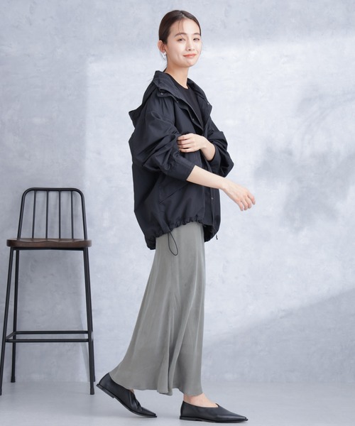 WILD THINGS(ワイルドシングス)の「WILD THINGS/別注 SUPPLEX SHORT JACKET(ブルゾン・レディース・ブルーグレー/ブラック・FREE)」の10枚目の写真