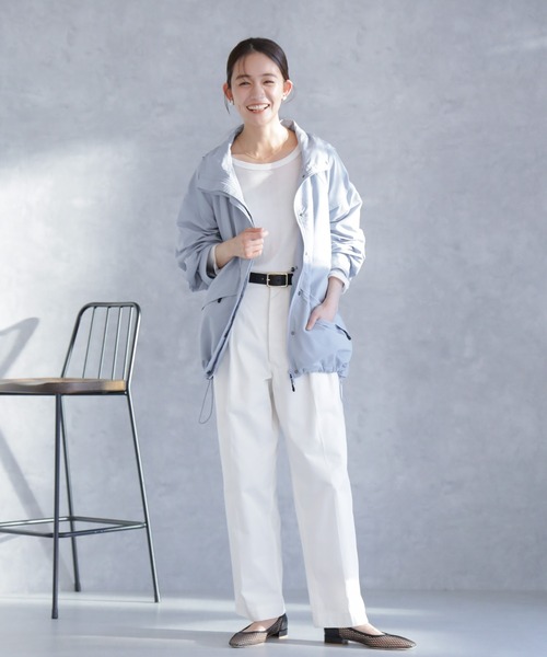 WILD THINGS(ワイルドシングス)の「WILD THINGS/別注 SUPPLEX SHORT JACKET(ブルゾン・レディース・ブルーグレー/ブラック・FREE)」の15枚目の写真