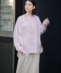 Munich | ポリエステルシャイニーローンドルマンスリーブシャツ(シャツ/ブラウス)