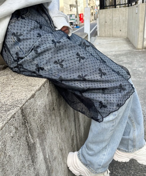 CLEA(クレア)の「レイヤードリボンドットチュールスカート(スカート・レディース・ホワイト/ブラック・FREE)」の1枚目の写真