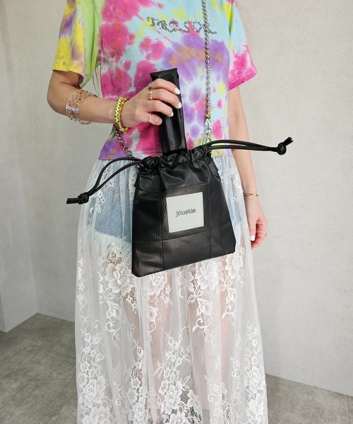 【jouetie/ジュエティ】メタリックPUキルティング 巾着ショルダーバッグ（ショルダーバッグ）｜jouetie（ジュエティ） pattayablatt.com