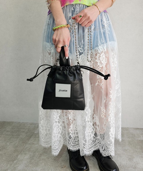 【jouetie/ジュエティ】メタリックPUキルティング 巾着ショルダーバッグ（ショルダーバッグ）｜jouetie（ジュエティ） pattayablatt.com