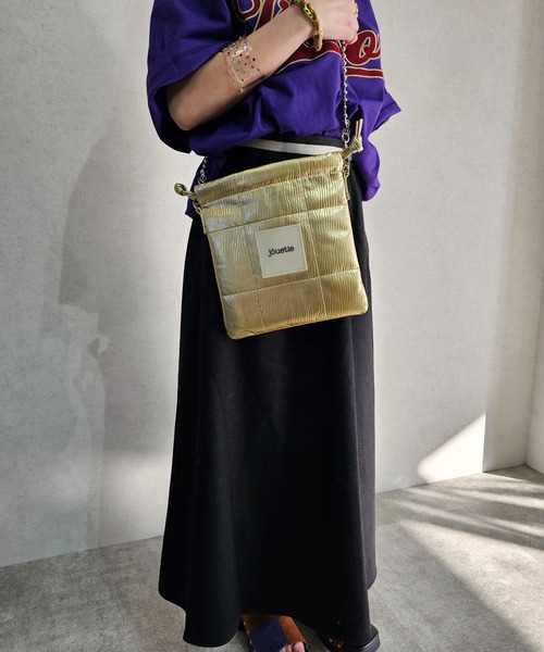 【jouetie/ジュエティ】メタリックPUキルティング 巾着ショルダーバッグ（ショルダーバッグ）｜jouetie（ジュエティ） pattayablatt.com