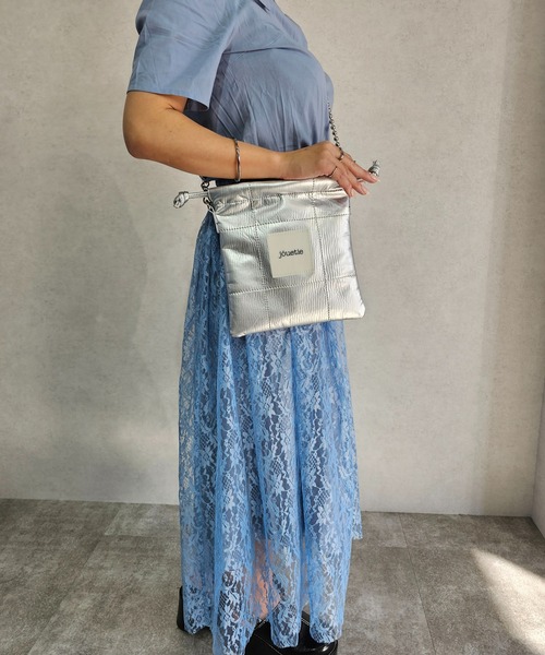 【jouetie/ジュエティ】メタリックPUキルティング 巾着ショルダーバッグ（ショルダーバッグ）｜jouetie（ジュエティ） pattayablatt.com