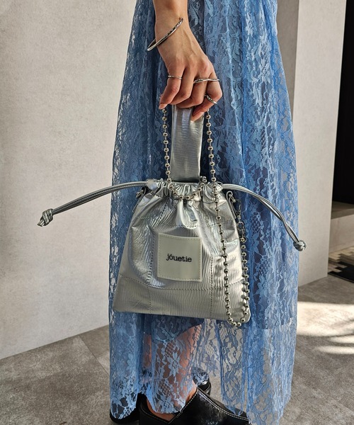 【jouetie/ジュエティ】メタリックPUキルティング 巾着ショルダーバッグ（ショルダーバッグ）｜jouetie（ジュエティ） pattayablatt.com