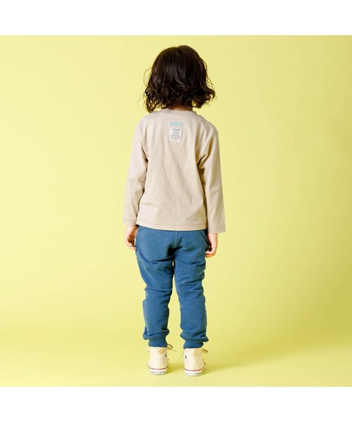 F.O.KIDS（エフオーキッズ）の「手描きイラスト長袖Tシャツ_防汚加工（Tシャツ/カットソー・キッズ・ベージュ/チャコール/カーキ・80/90/100/110/120/130/140）」の5枚目の写真