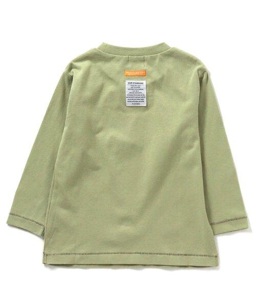 F.O.KIDS（エフオーキッズ）の「手描きイラスト長袖Tシャツ_防汚加工（Tシャツ/カットソー・キッズ・ベージュ/チャコール/カーキ・80/90/100/110/120/130/140）」の13枚目の写真