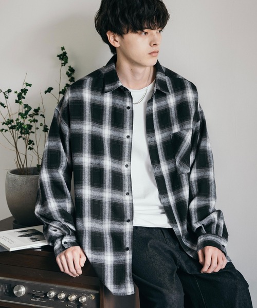 Naptime 2020A/Wベージュチェックシャツ Naptime 2020A/W チェックシャツ(ベージュ) （Amazon.co.jp