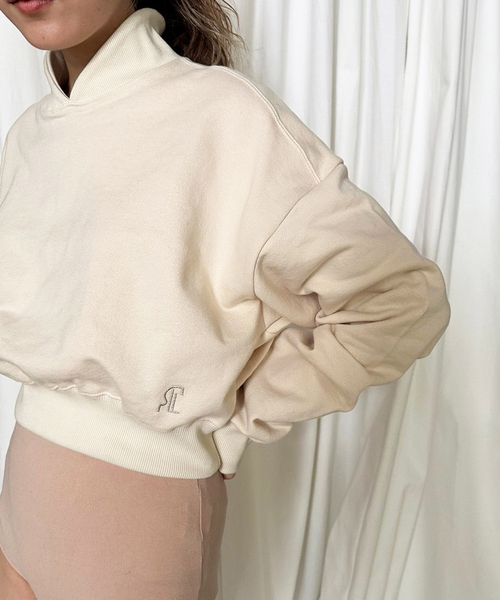 【SKIN × EDIT. FOR LULU】コラボ クロップドスウェット SKIN（スキン）の「【SKIN × EDIT. FOR LULU】コラボ クロップド