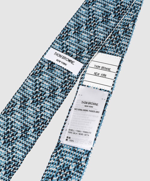THOM BROWNE（トムブラウン）の「SMALL CHECK JACQUARD KNIT TIE IN SILK（ネクタイ・メンズ・その他・ONE SIZE）」の3枚目の写真