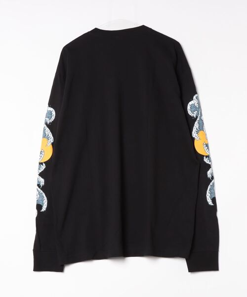 HUF(ハフ)の「【HUF】ハフ ROGUE WAVE L/S TEE ロングスリーブTシャツ TS02098(Tシャツ/カットソー・メンズ・ブラック/クリーム・S/M/L/XL)」の6枚目の写真