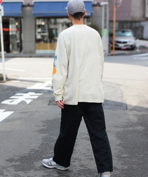 HUF(ハフ)の「【HUF】ハフ ROGUE WAVE L/S TEE ロングスリーブTシャツ TS02098(Tシャツ/カットソー・メンズ・ブラック/クリーム・S/M/L/XL)」の15枚目の写真