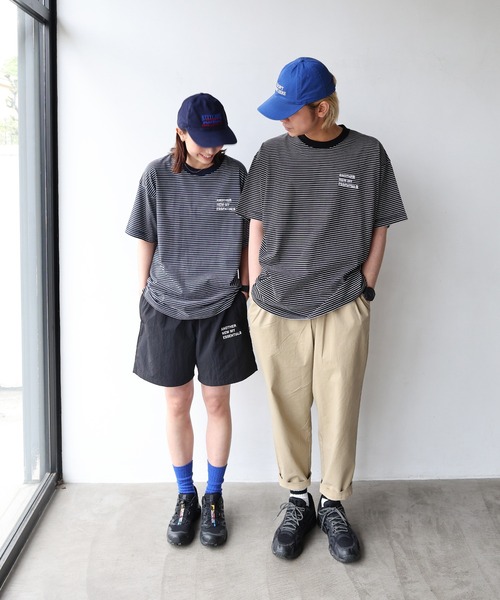ANME(アンメ)の「【新サイズ追加】ANMEエンブロイダリーロゴボーダー半袖Tシャツ(Tシャツ/カットソー・レディース・ブラック/ネイビー/オフホワイト・M/L/XL/XXL/S)」の11枚目の写真