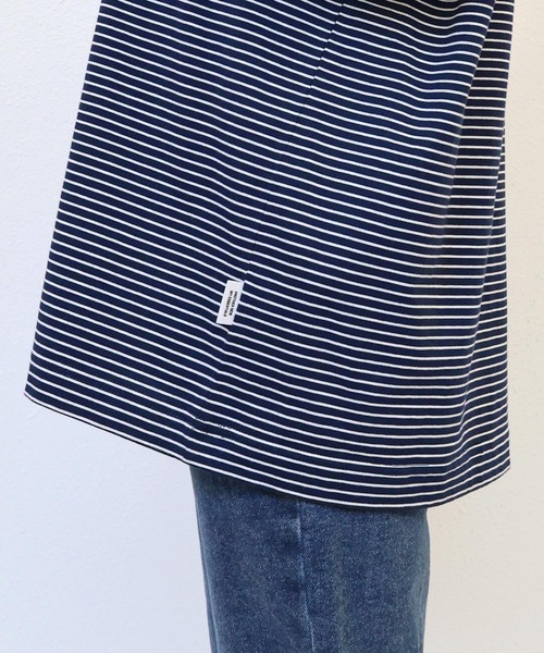 ANME(アンメ)の「【新サイズ追加】ANMEエンブロイダリーロゴボーダー半袖Tシャツ(Tシャツ/カットソー・レディース・ブラック/ネイビー/オフホワイト・M/L/XL/XXL/S)」の18枚目の写真