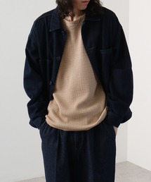 ビッグワッフルロングスリーブクルーネック