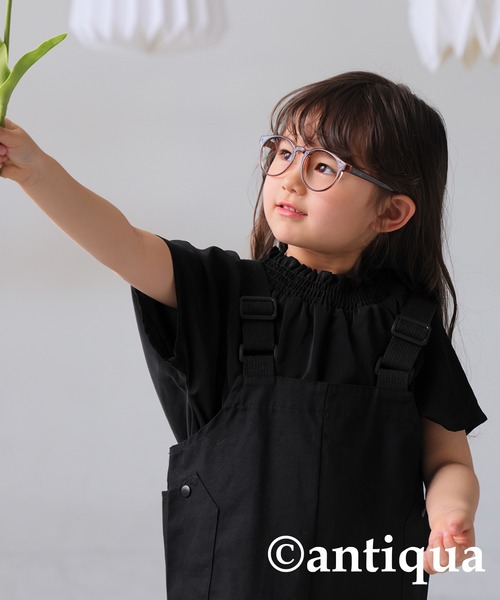 antiqua(アンティカ)の「ジャンバースカート(ジャンパースカート・キッズ・カーキ/ブラック・FREE)」の12枚目の写真