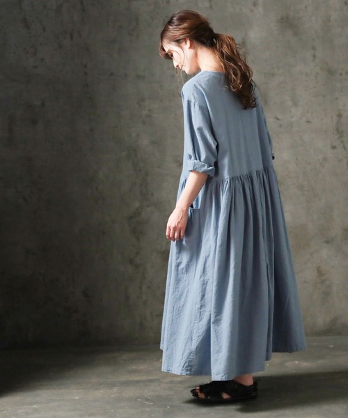 【完売】soulberry ソウルベリー 和の色のふく 瑠璃紺のワンピース LL 楽天市場】和の色のふく 瑠璃紺のワンピース M/L/LL/3L/4Lサイズ