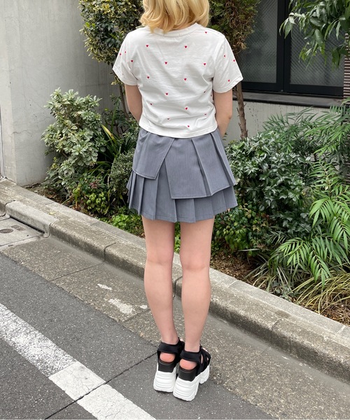 one way（ワンウェイ）の「【サイズ展開あり】ハートまみれTシャツ（Tシャツ/カットソー・レディース・ホワイト×ブラック/ブラック/ホワイト×ピンク/ホワイト×レッド/ホワイト×ブルー・FREE/MEDIUM）」の21枚目の写真