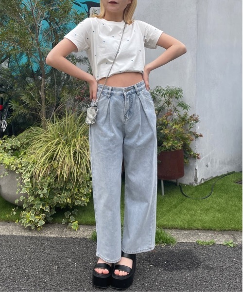 one way（ワンウェイ）の「【サイズ展開あり】ハートまみれTシャツ（Tシャツ/カットソー・レディース・ホワイト×ブラック/ブラック/ホワイト×ピンク/ホワイト×レッド/ホワイト×ブルー・FREE/MEDIUM）」の6枚目の写真
